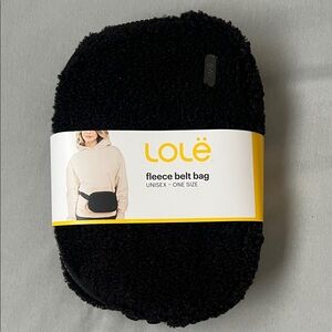 Lole Black Fleece Crossbody Bag